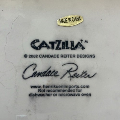 Catzilla Halloween Cats Ceramic Square Trivet Tile Candace Reite - photo 3