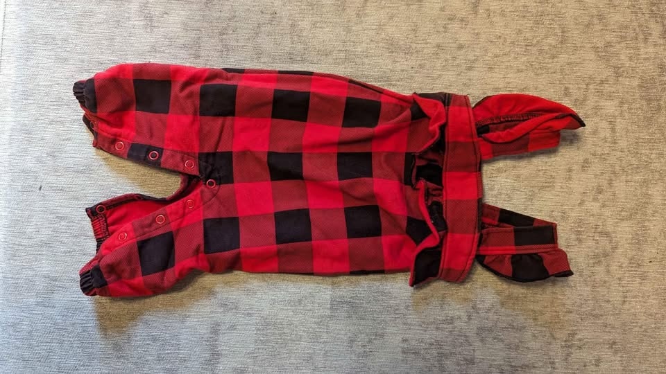 Cute 3-Piece Plaid Dress & Jumper Set (3-6 Months) - photo 2