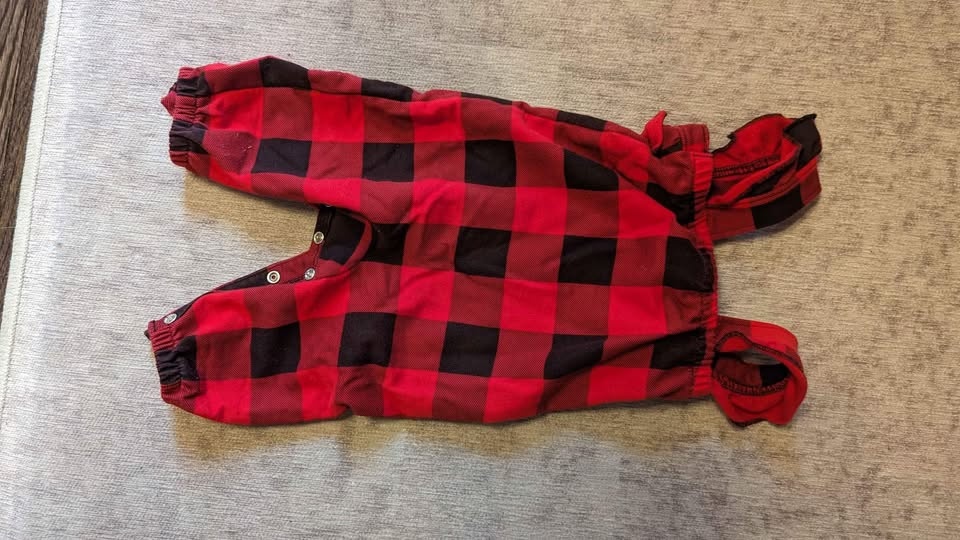 Cute 3-Piece Plaid Dress & Jumper Set (3-6 Months) - photo 4