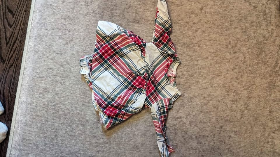 Cute 3-Piece Plaid Dress & Jumper Set (3-6 Months) - photo 5