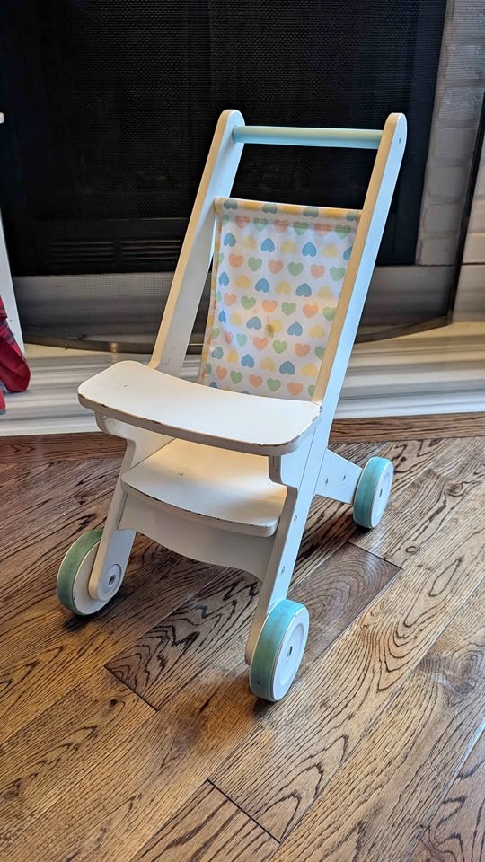 Melissa & Doug Wood Baby Stroller Toy