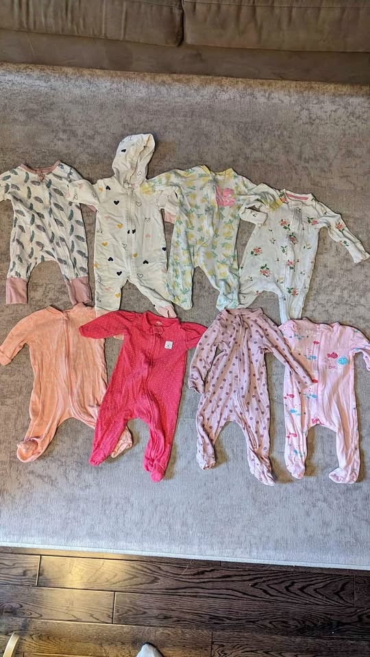 Girls 6 month sleepers