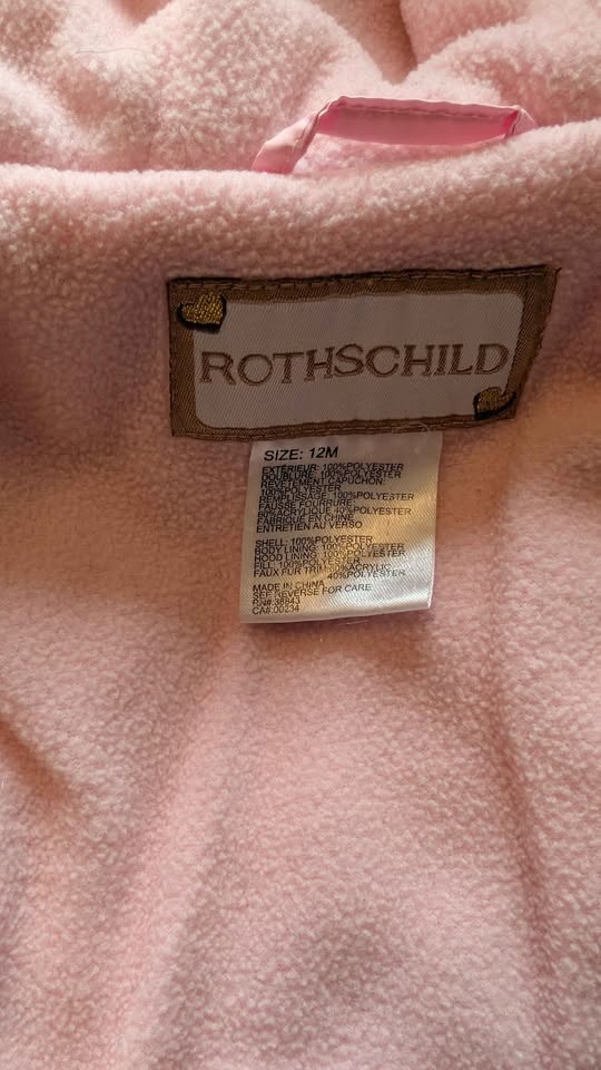 12m Girls Pink Snowsuit - photo 5