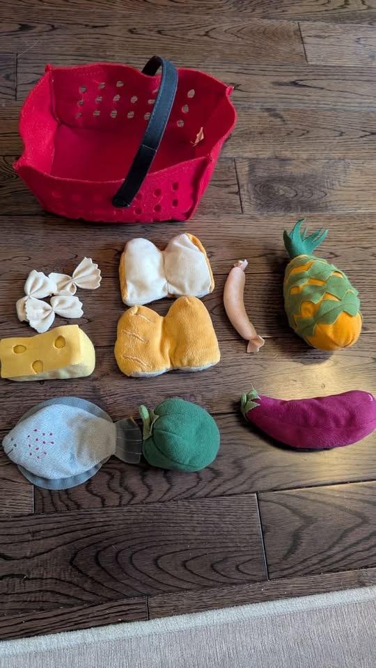 Plush food items with shopping basket - photo 2