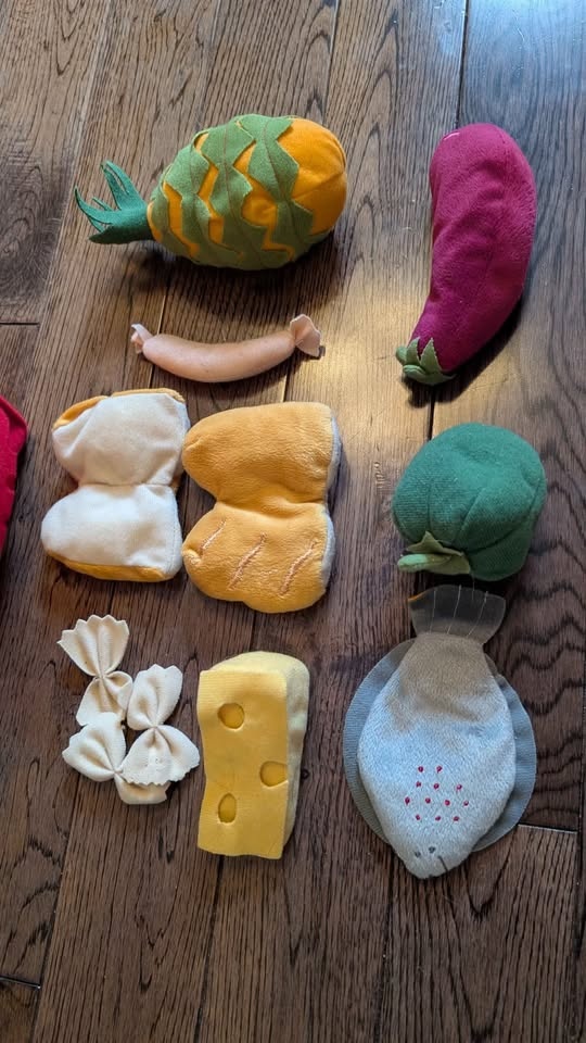Plush food items with shopping basket - photo 3