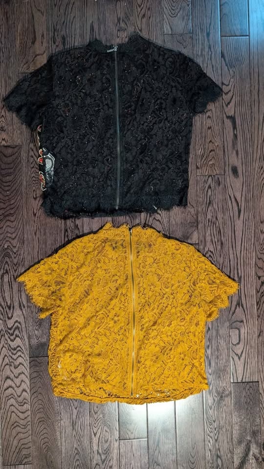 Women's Zara Lace Tops - Size Medium - photo 2