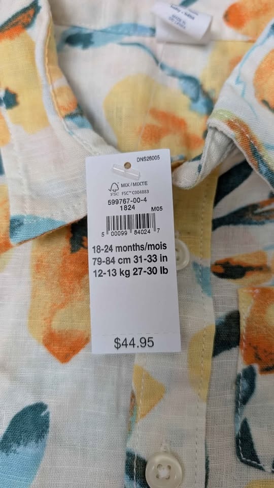 BRAND NEW linen 18-24m GAP baby jumper - photo 2