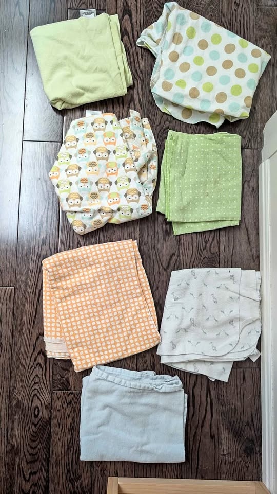 X7 piece receiving blankets