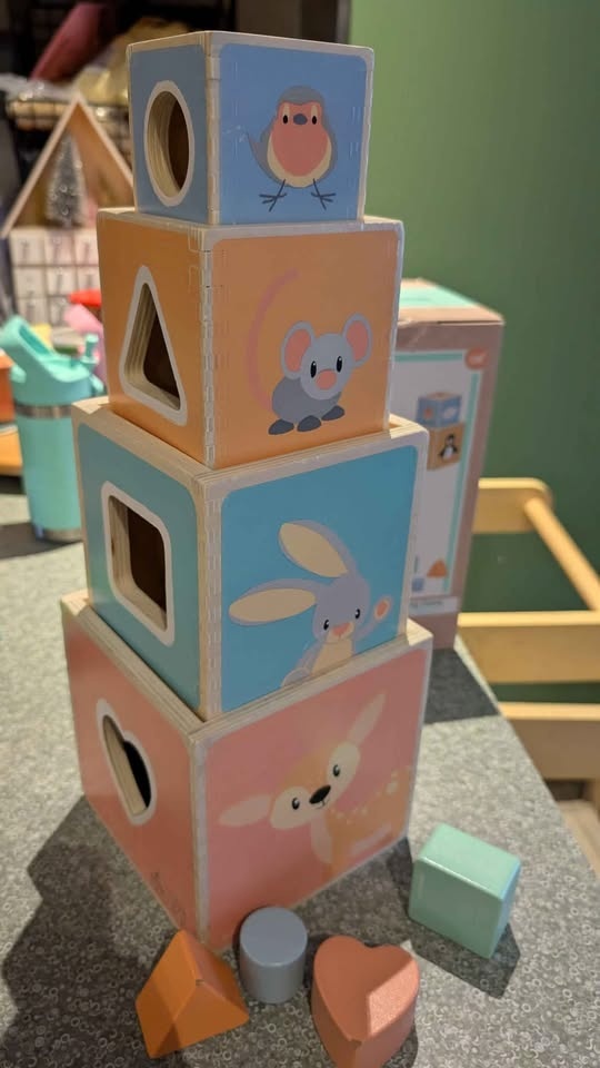 Super cute Stacking boxes with shape sorter - photo 2