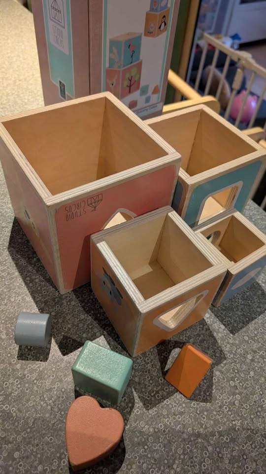 Super cute Stacking boxes with shape sorter - photo 5