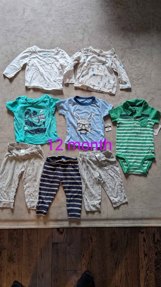 3-12m Huge 24 Piece Baby Boy Clothes Lot - photo 3