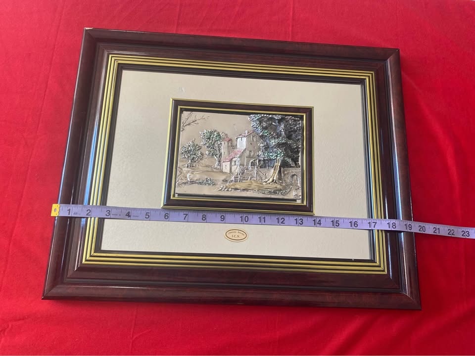 3 Vintage Creazioni Artistiche Mirrors w/ 3D Art - photo 2