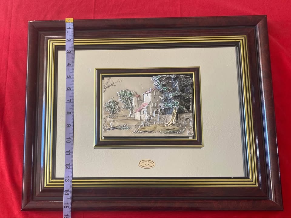 3 Vintage Creazioni Artistiche Mirrors w/ 3D Art - photo 3