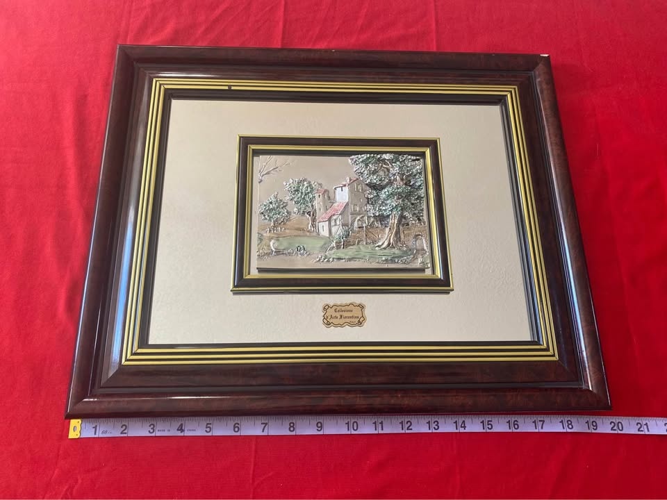 3 Vintage Creazioni Artistiche Mirrors w/ 3D Art - photo 4