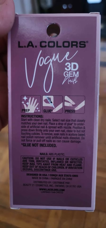 L.A. Colors 3D Gem Nail Set - Running Wild - photo 3