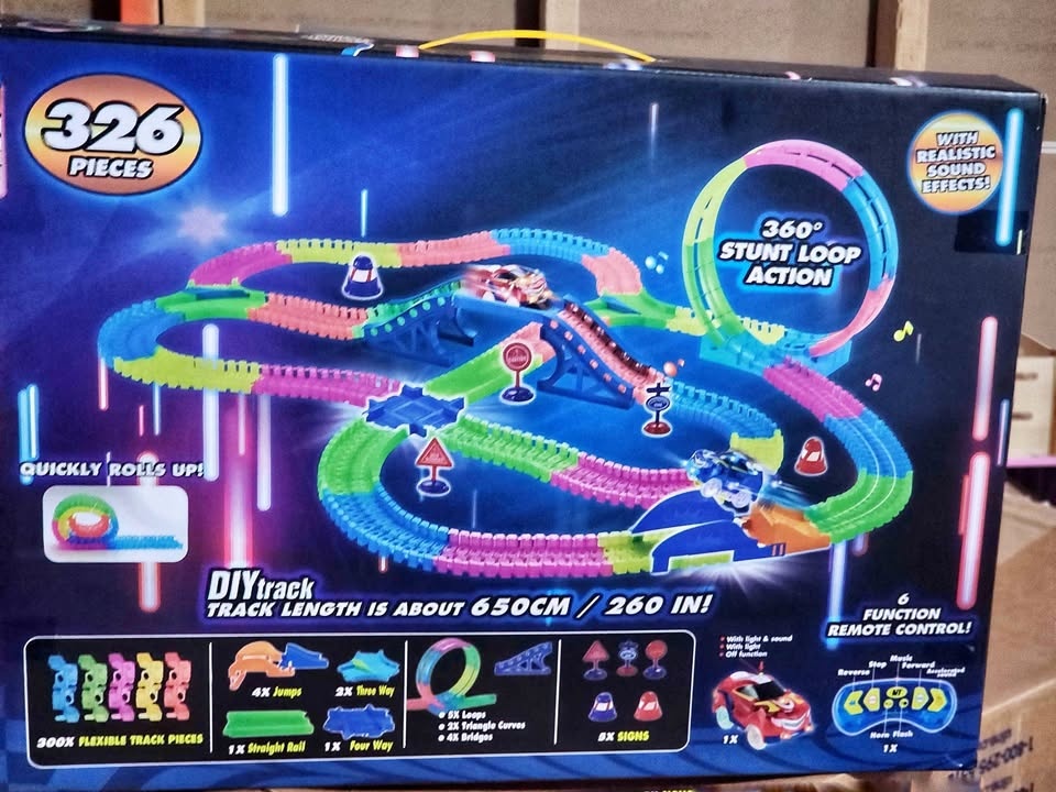 Car Race Track Toy, DIY Changeable Train Track Toy