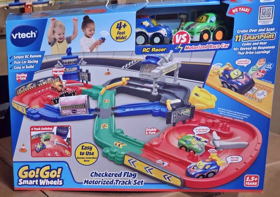 Vtech Go! Go! Smart Wheels Checkered Flag Motorized Track Set