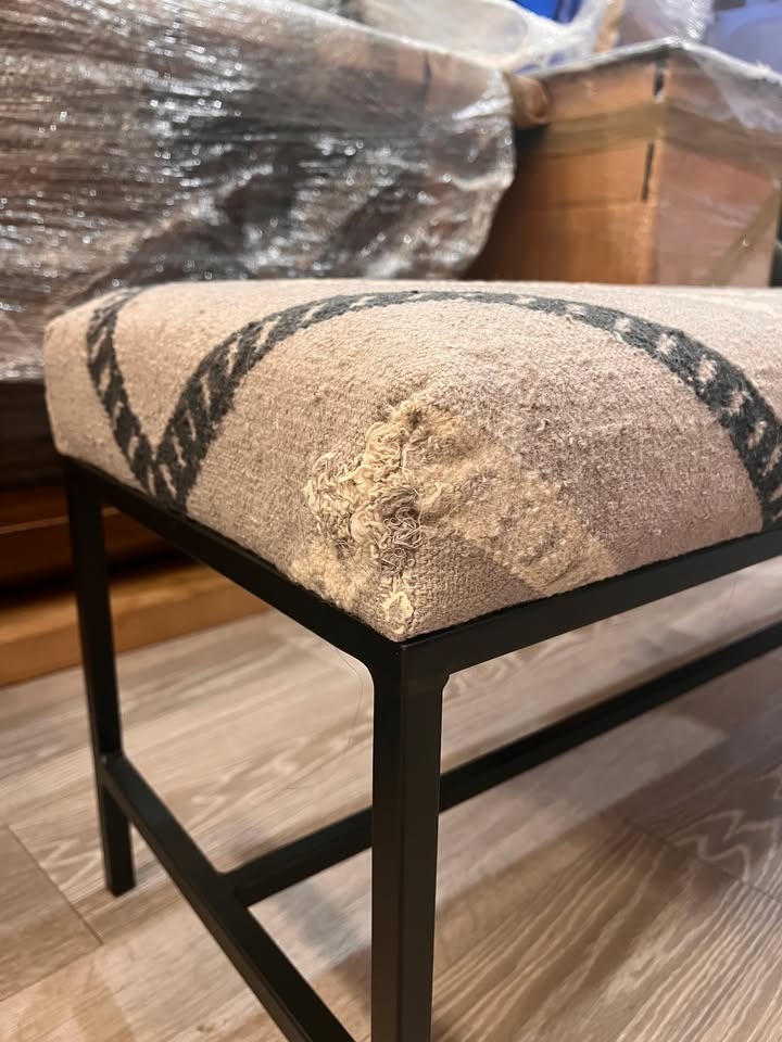 The Citizenry Modern Fabric & Metal Bench - photo 4