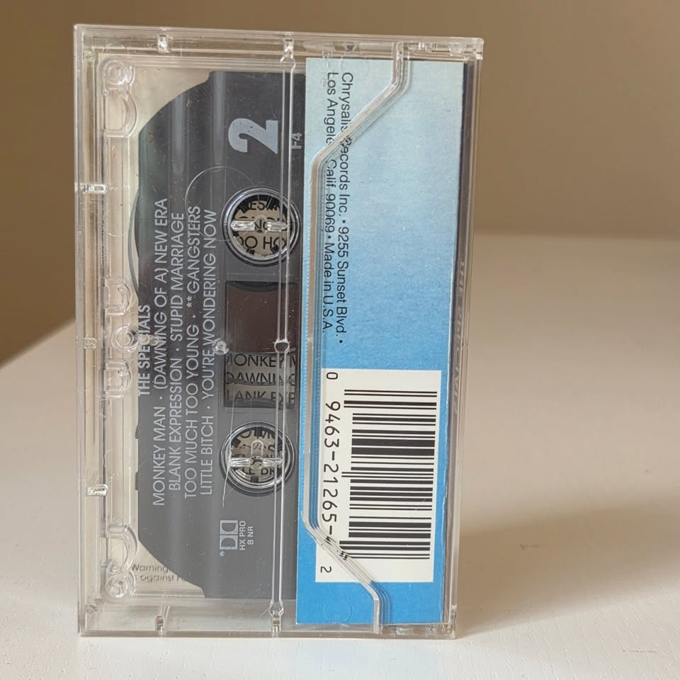 The Specials cassette tape - Chrysalis 1980 - photo 2