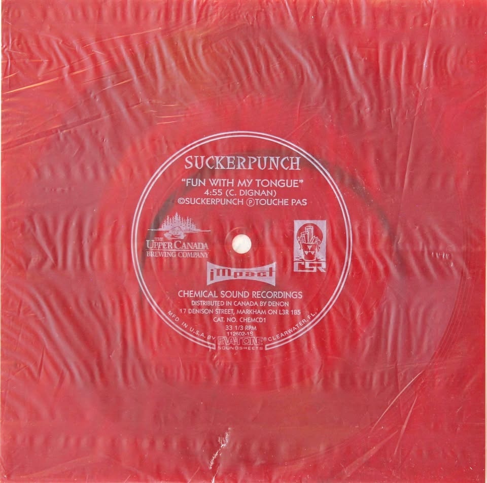 Suckerpunch - Fun With My Tongue - Chemcd1 (1994) Flexi Disc 7in