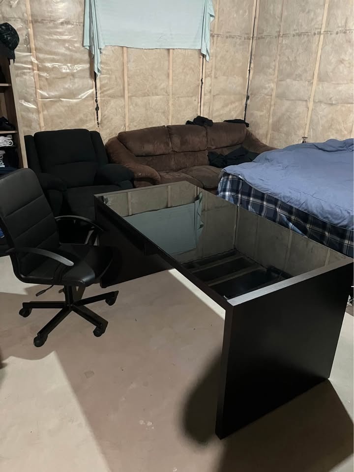 Tempered Glass Table + Chair