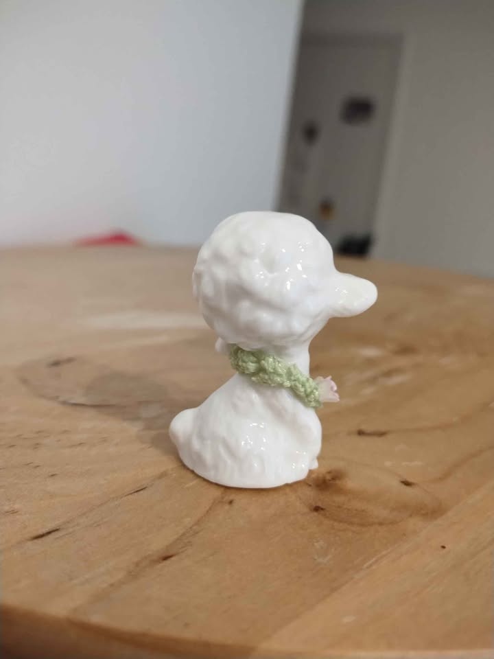 Vintage Napco Miniature Lamb Porcelain Figurine - photo 2