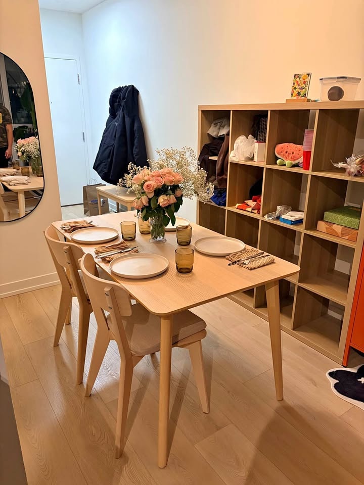 IKEA Dining Table + 2 Chairs & Free Cushions