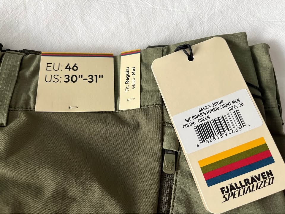 Fjällräven Rider's Hybrid Shorts - Men's Size 30" EU46 - photo 4