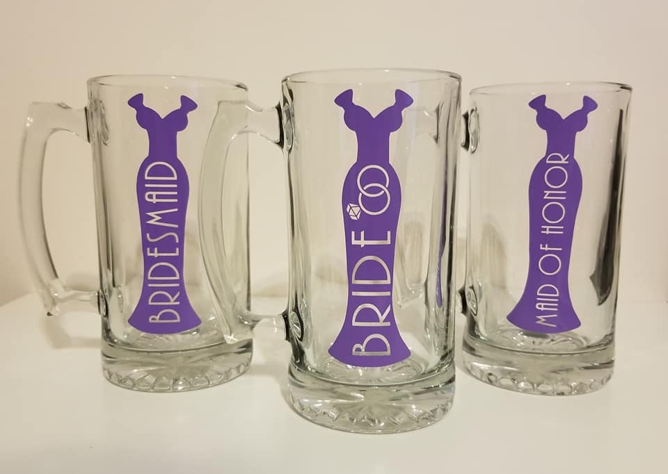 Wedding Party Beer Mugs