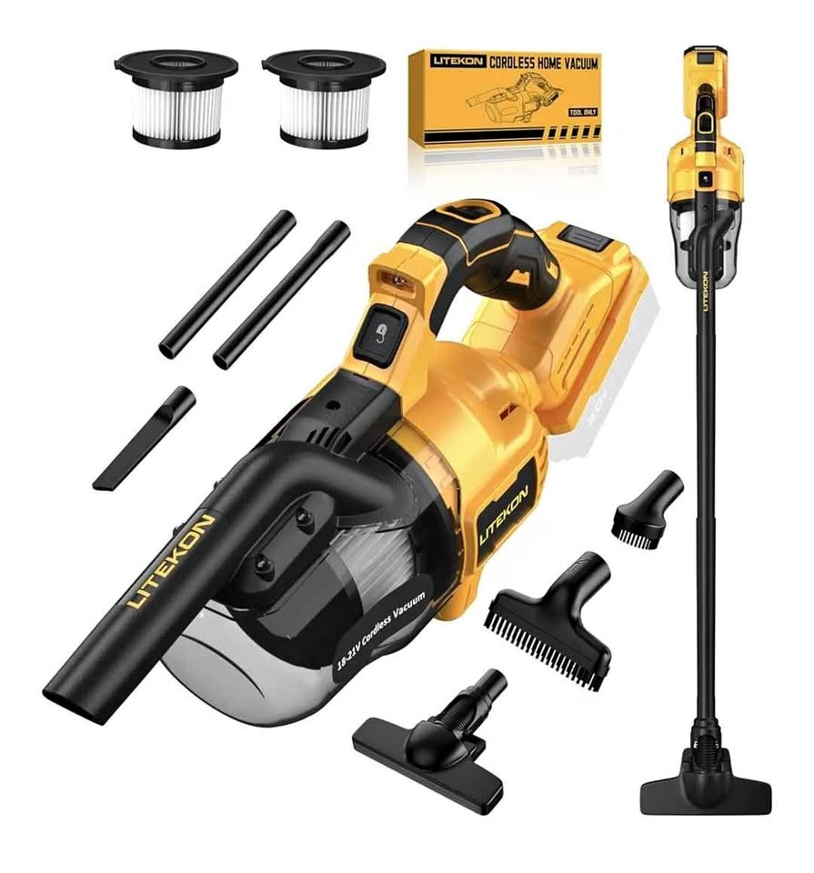 DE-WALT 20V Max Battery Compatible Cordless Vacuum (No Battery)