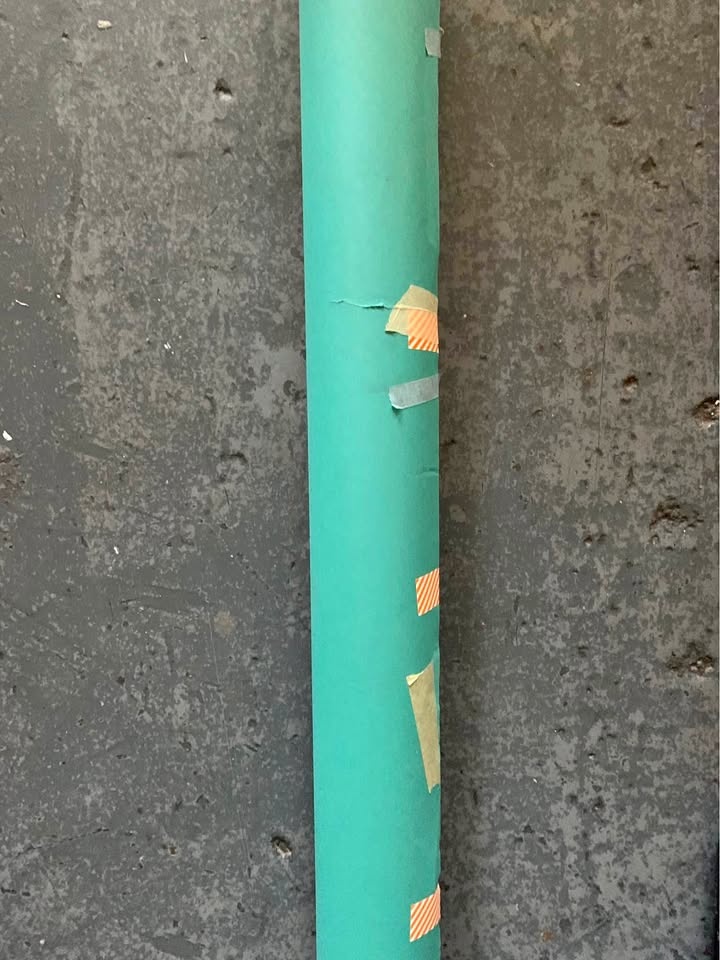 Seamless Savage Teal paper roll 107 inches