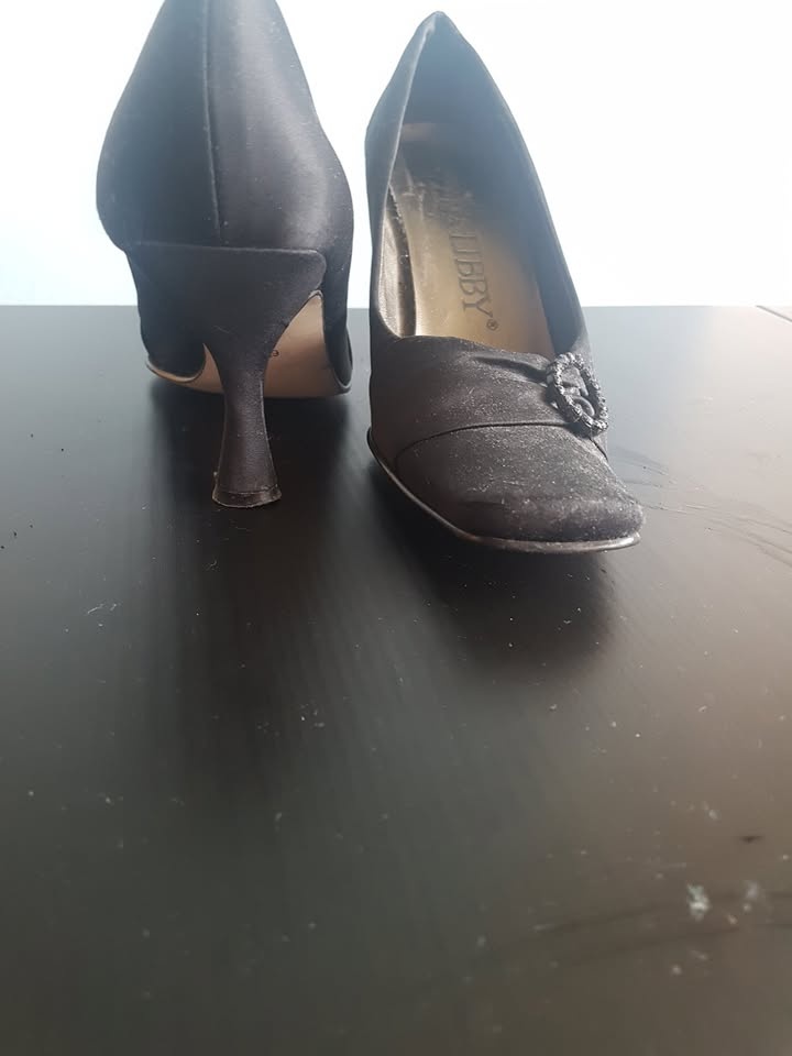 Vintage 2000's Sam & Libby Black Satin Heels - photo 5