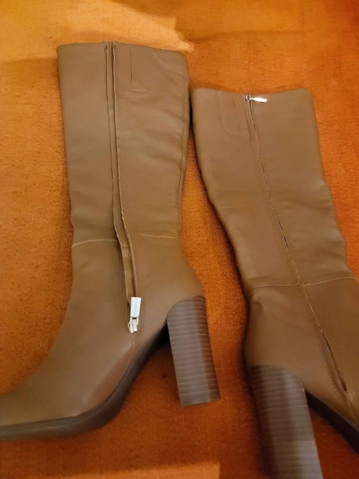 Kenneth Cole Cognac Knee High Leather Boots Size 8.5 - photo 2