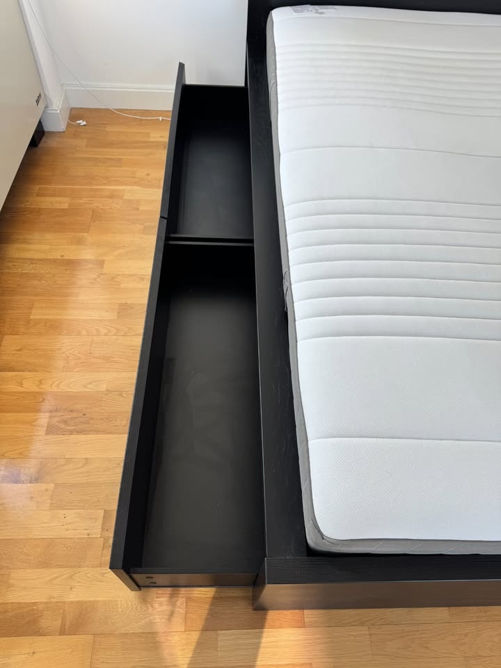 IKEA MALM Queen Bed Frame (Dark Brown) - photo 3