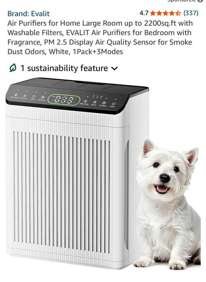 EVALIT Air Purifier for Large Rooms up to 2200 sq.ft