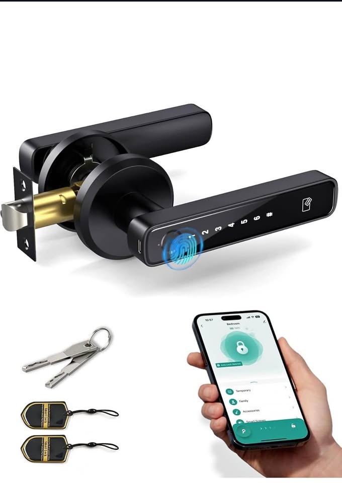 SmartLock Pro – Fingerprint & Keyless Entry Door Handle