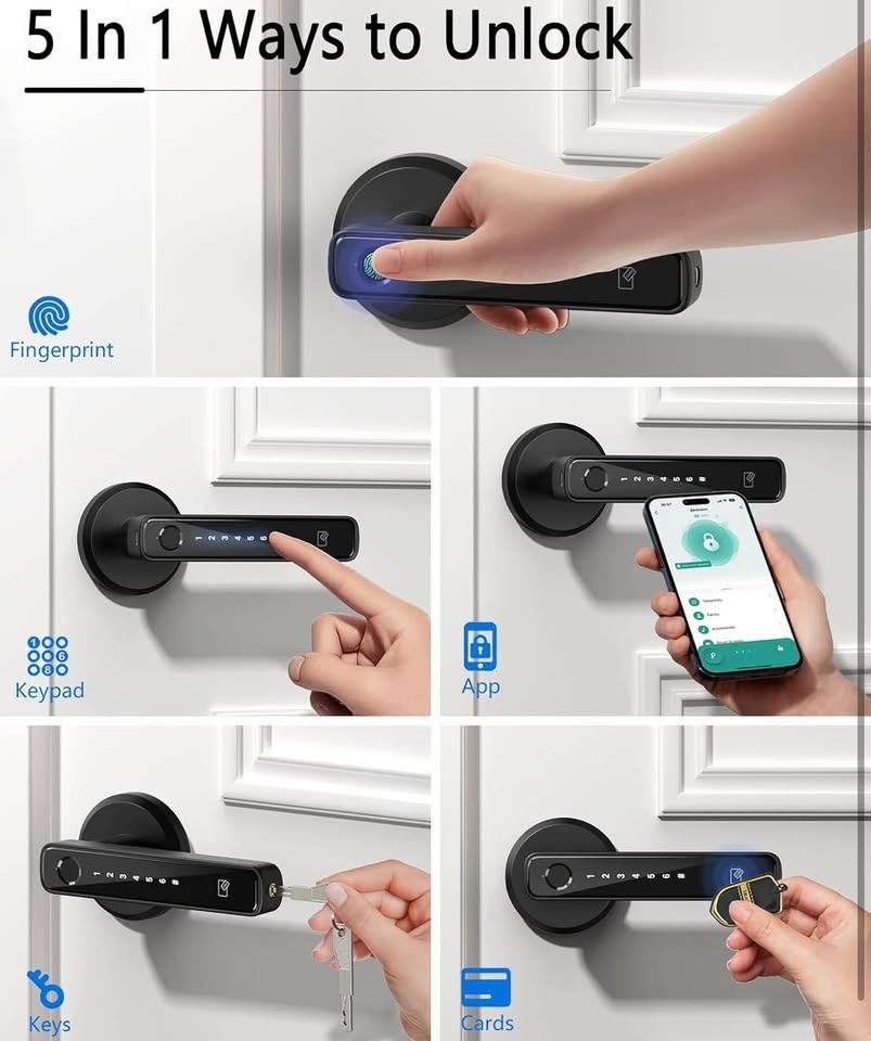 SmartLock Pro – Fingerprint & Keyless Entry Door Handle - photo 3