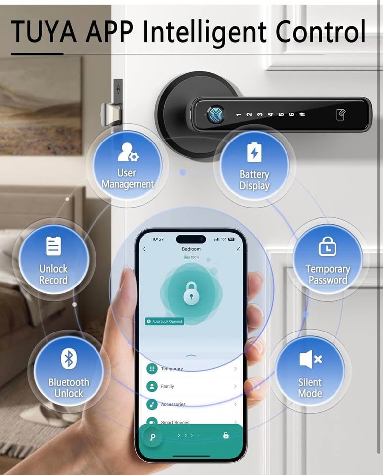 SmartLock Pro – Fingerprint & Keyless Entry Door Handle - photo 4