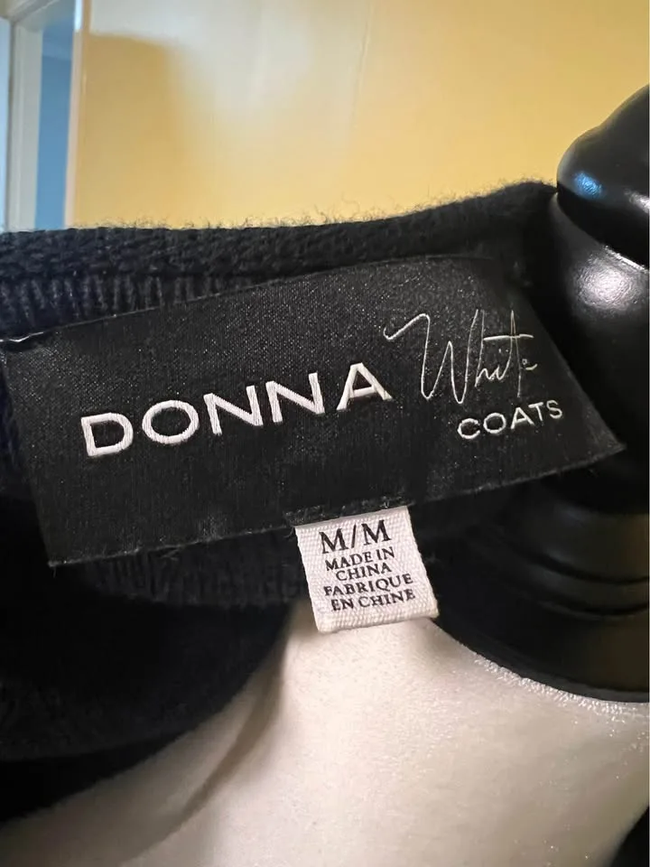 Donna White Coats Floral Knit Duster Cardigan-M - New image indicator(2)