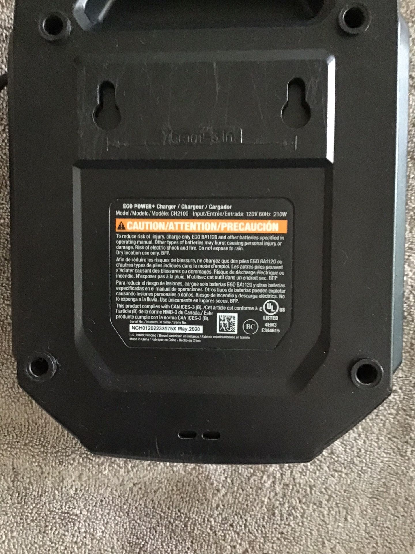 EGO Rapid & Standard Battery Chargers - photo 5