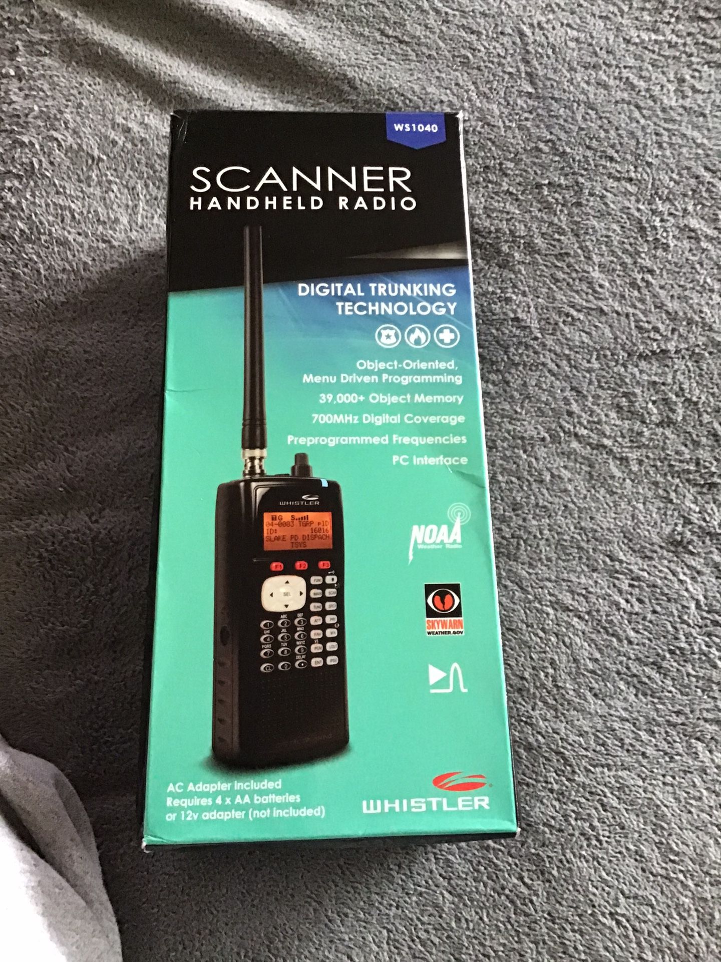 Whistler WS1040 Scanner Handheld Radio - photo 5