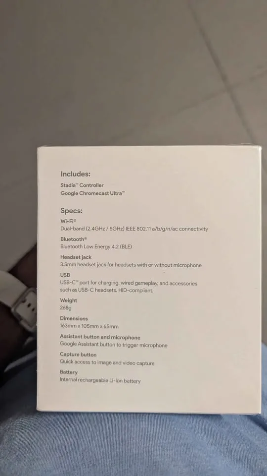 Never opened Google Stadia Controller image indicator(2)