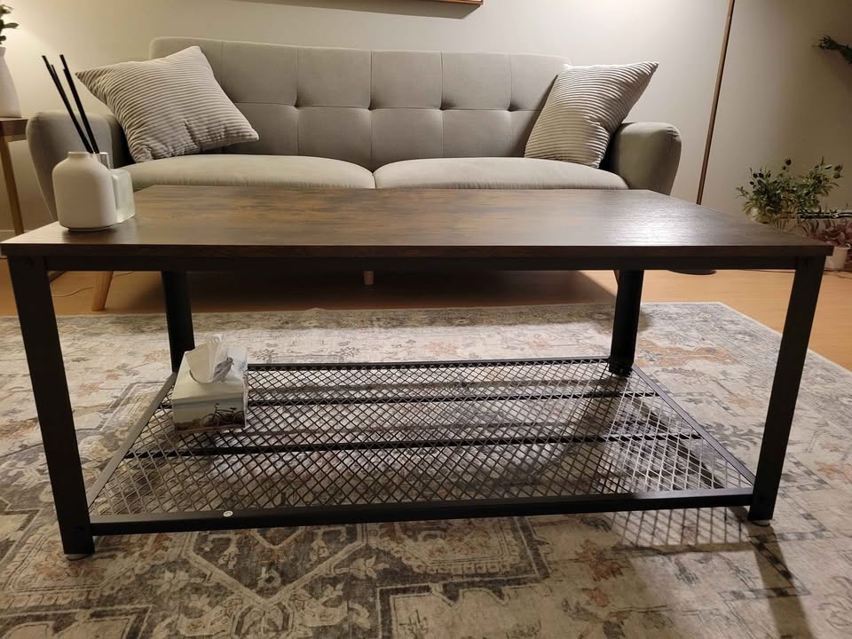 Coffee Table w/ Storage Shelf - photo 2