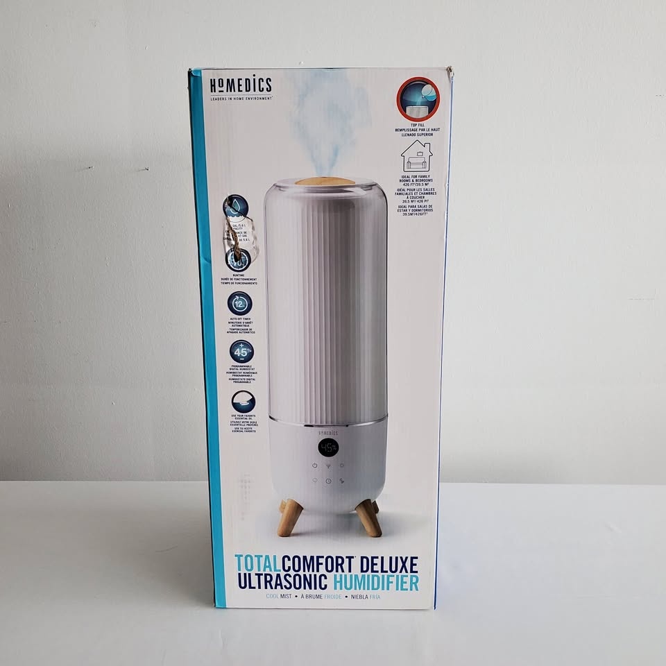 HoMedics Ultrasonic Humidifier (1.47 Gal) - White