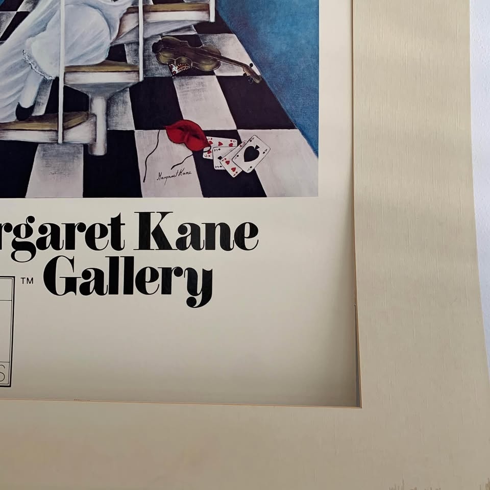 Vintage Art Print - Clown on Staircase by Margaret Kane - photo 5