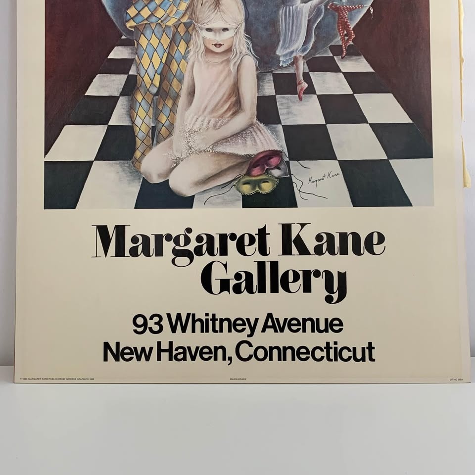 Vintage Art Print - Masquerade by Margaret Kane (1980) - photo 3