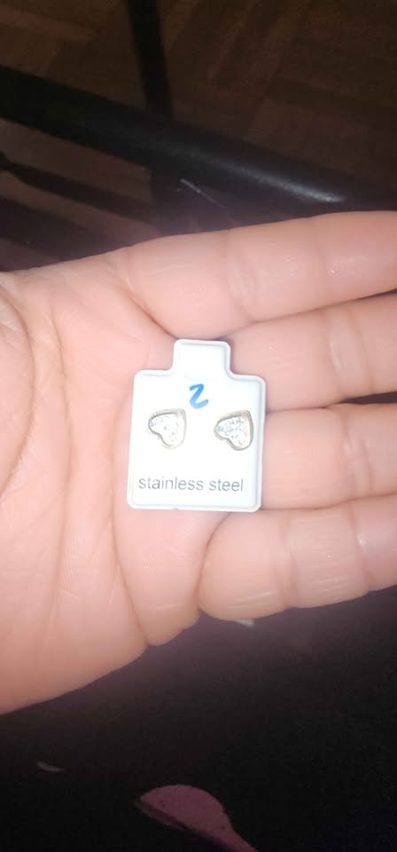 Stainless steel earrings - photo 3