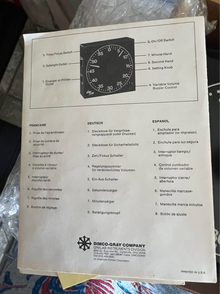 Vintage GraLab 300 Darkroom Timer-new - photo 2