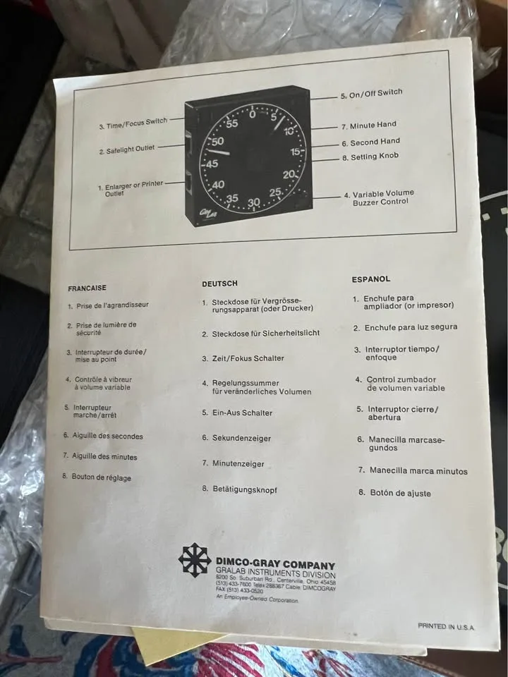 Vintage GraLab 300 Darkroom Timer-new image indicator(2)