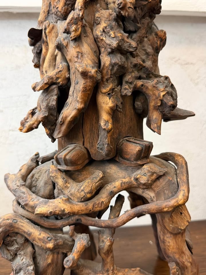 Wood carved Shou lao - photo 2